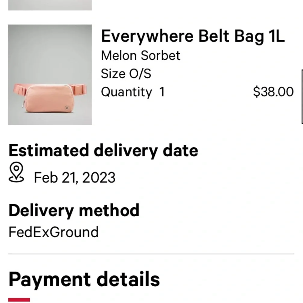 NWT Lululemon Melon Sorbet EBB - Picture 6 of 6